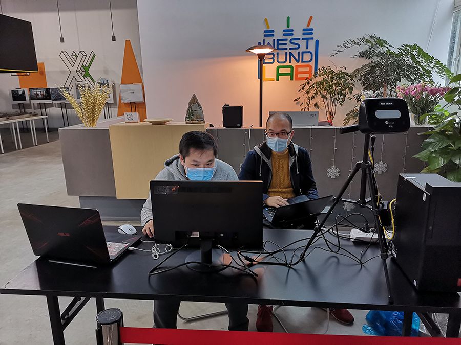 共抗疫情，同克时艰，点面科技虹膜识别测温一体机正式上线，徐汇区西岸集团率先使用