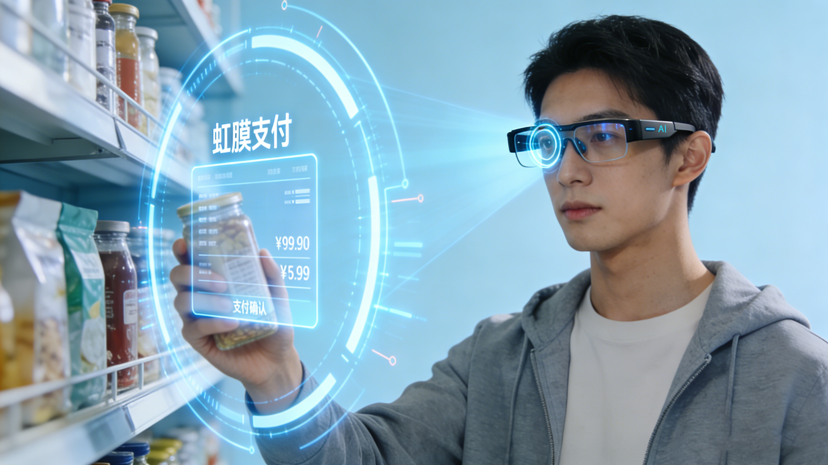 虹膜支付AI 眼镜Irisass